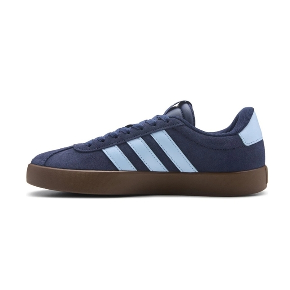Adidas Dark Blue Sneakers with Light Blue Stripes - Picture 6 of 13